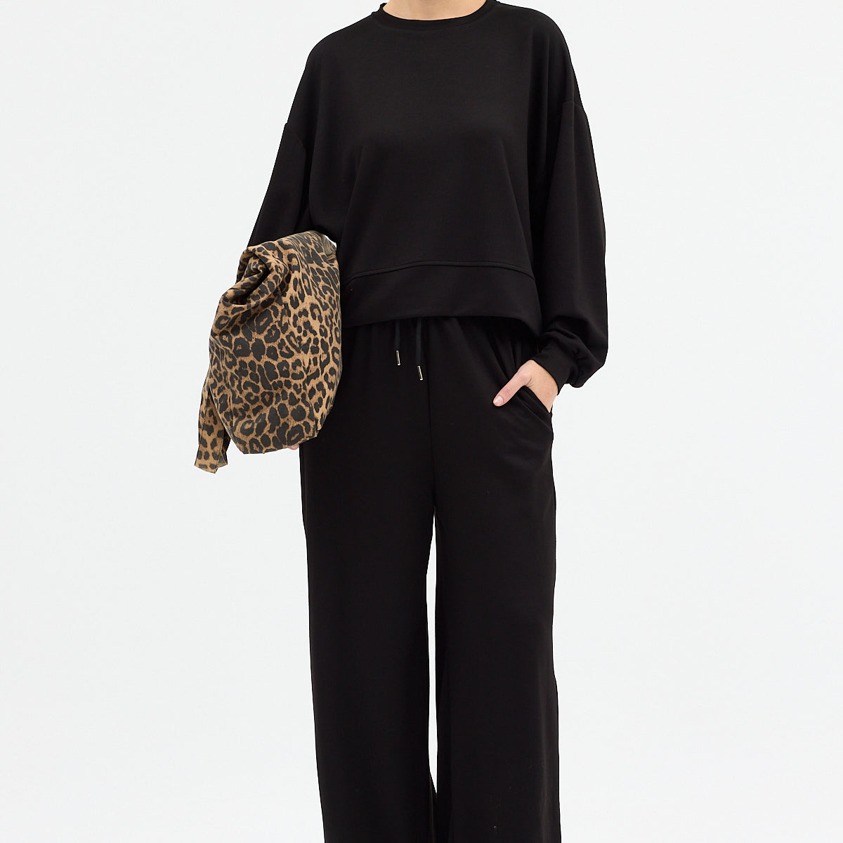 Rahat Esnek Modal Alt-Üst Kahverengi Takım